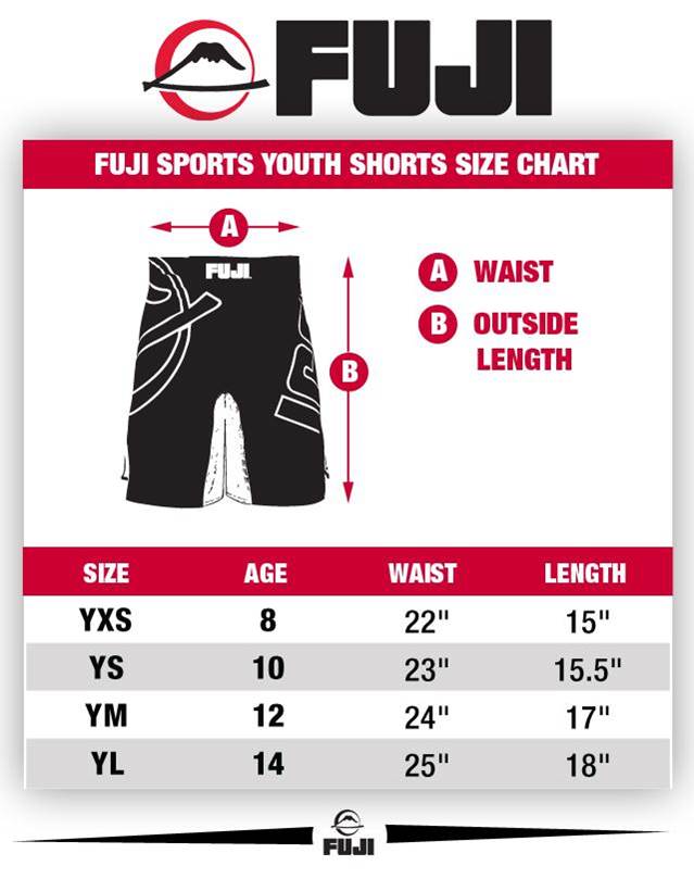 Fuji Kids Obsidian Competition Fight Shorts: Elevate Junior